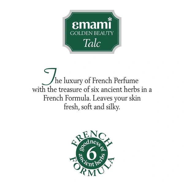 Emami Golden Beauty Talc, 400g - 400g