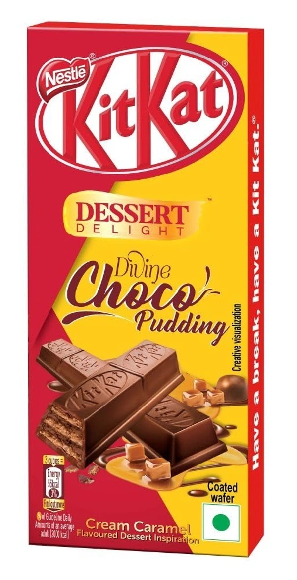 Nestle KitKat Dessert Delight Choco Pudding Wafer Coated with Milk Chocolate (Valentines Pack -Chocoluv Stories), 50 g - 50g