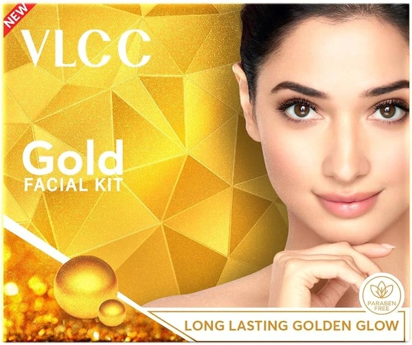VLCC Gold Facial Kit For Luminous & Radiant Complexion, 60 gm - 10g