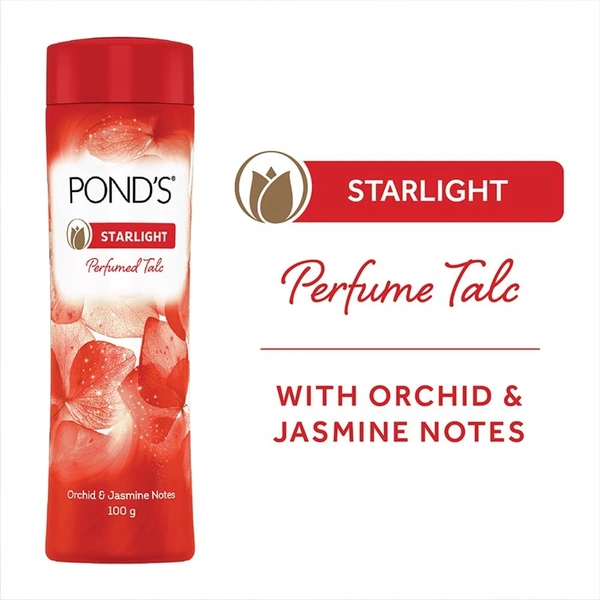 Pond's Starlight Perfumed Talc, 300g - 300g
