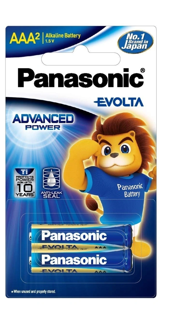 Panasonic Evolta AA Alkaline Battery, 2 pcs - 2 pcs