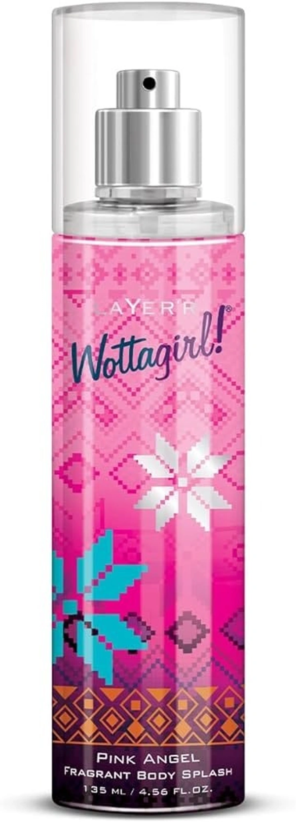 Layer'R Wottagirl Pink Angel Fragrant Body Splash, 135ml - 135ml