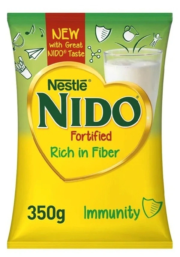 Nestle Nido Dry Whole Milk Powder Pouch - 350g - 350g
