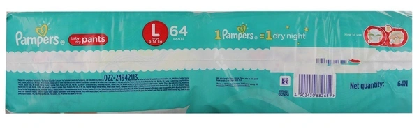 Pampers New Diapers Pants (64 Nos), 64 pants