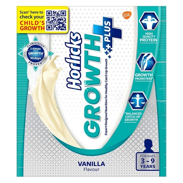 Horlicks Growth Plus Vanilla 200g - 200g