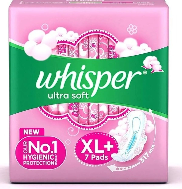 Whisper Ultra Soft Air Fresh Sanitary Pad XL, 7 pads - #REF!