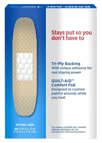 Band-Aid Brand Tru-Stay Sheer Strips Adhesive Bandages for First Aid and Wound Care, All One Size, 40 ct - 30 Pcs