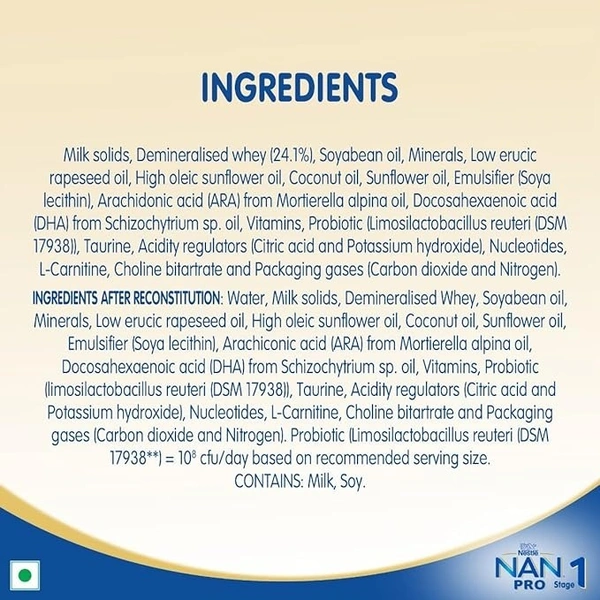 Nestle Nan Pro Infant Formula 1 Tin, 400g - 400g