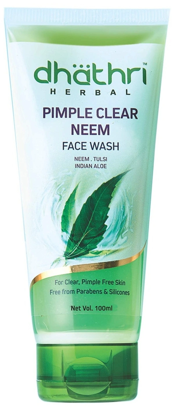 Dhathri Herbal Pimple Clear Neem Face Wash, 100 ml