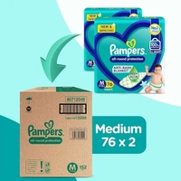 Pampers New Diapers Pants Monthly Box Pack (152 Nos), 152 pants