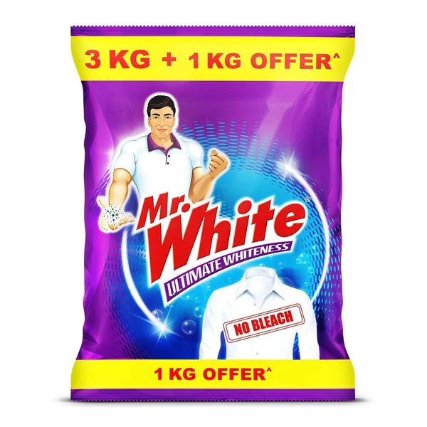 Mr.White Powder (3 kg + 1 kg Free), 4 kg - 4 kg