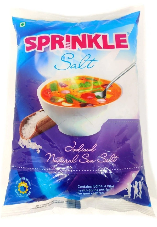 Sprinkle Crystal Salt Iodised Natural Sea Salt, 1 kg - 1 kg