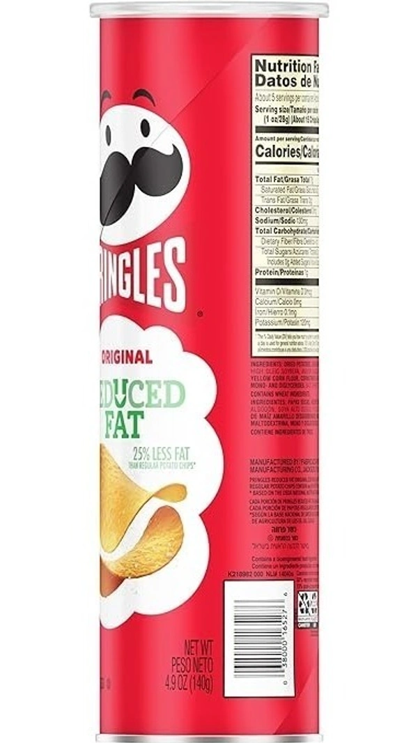 Pringles Potato Crips Bada Pack Chotta Prise, 147g - 140g