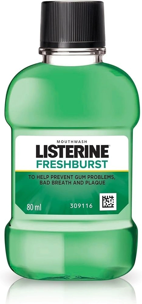 Listerine Mouth Wash Fresh Burst, 80g - 80g