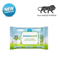 Mamaearth Oraganic Bamboo Based Wipes, 15 pcs
