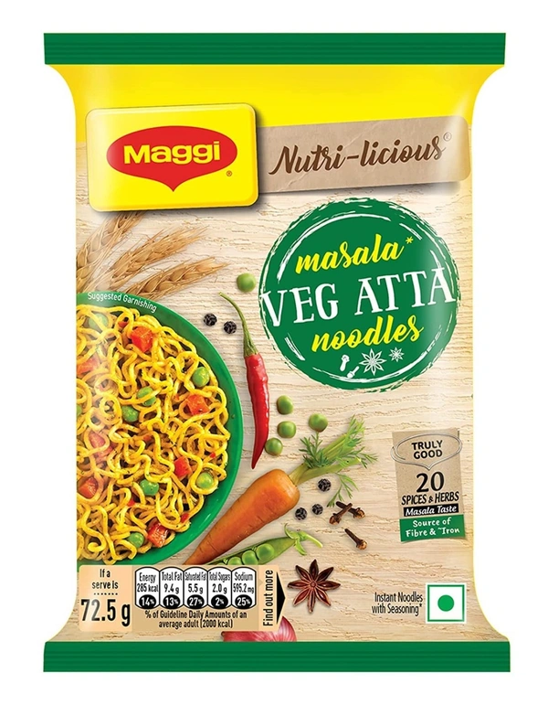 Maggi Masala Atta Noodles Veg, 70g - 70g