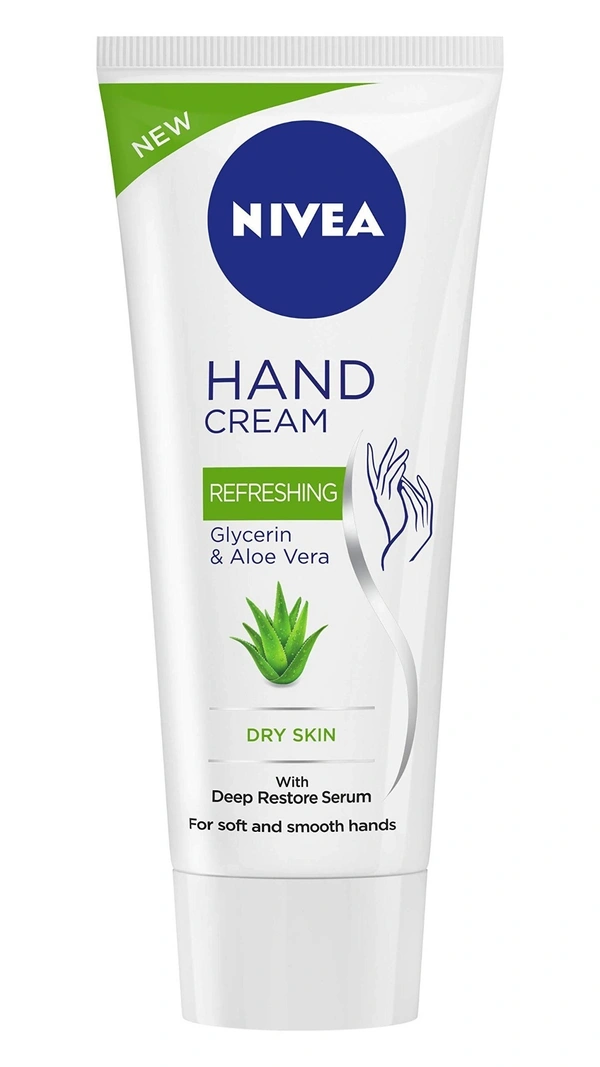 NiveaHand Cream, Refreshing Glycerin & Aloe Vera, 75ml - 75ml