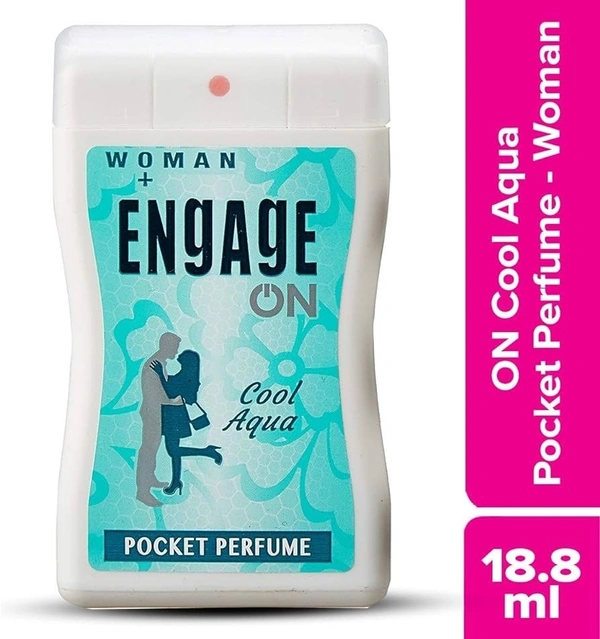 Engage On Women Cool Aqua (Pocket Perfume), 18.8 ml - 