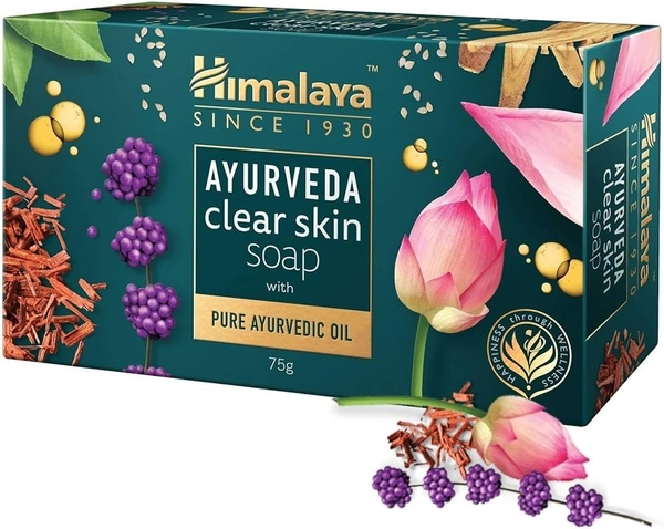 Himalaya Ayurveda Clear Skin Soap (Pure Ayurvedic Oil), 125g - 125g
