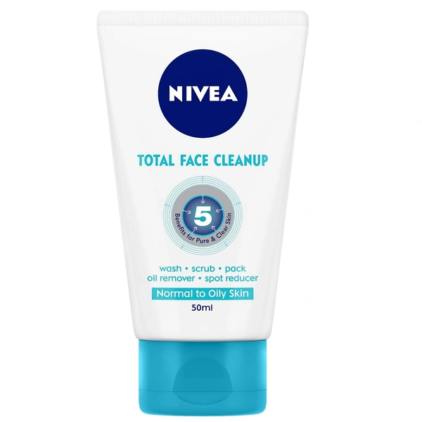 Nivea Total Face Cleanup, 100ml - 100ml