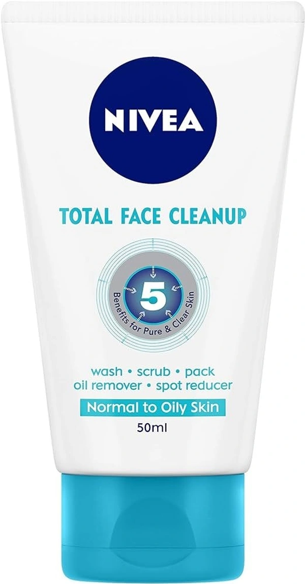 Nivea Total Face Cleanup 50ml - 50ml