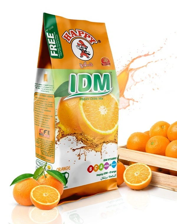 Happy Instant Drink Mix Orange, 500g - 500g