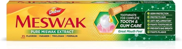 Dabur Toothpaste Meswak Pure Extract Tooth& Gum Care, 100g - 100g