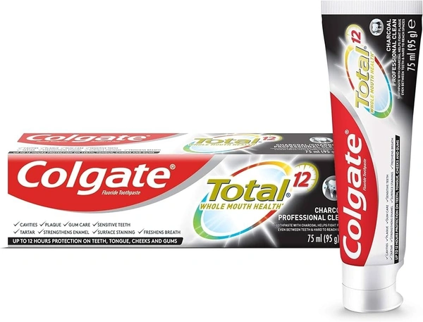 Colgate Charcol Deep Clean Toothpaste, 185g - 185g