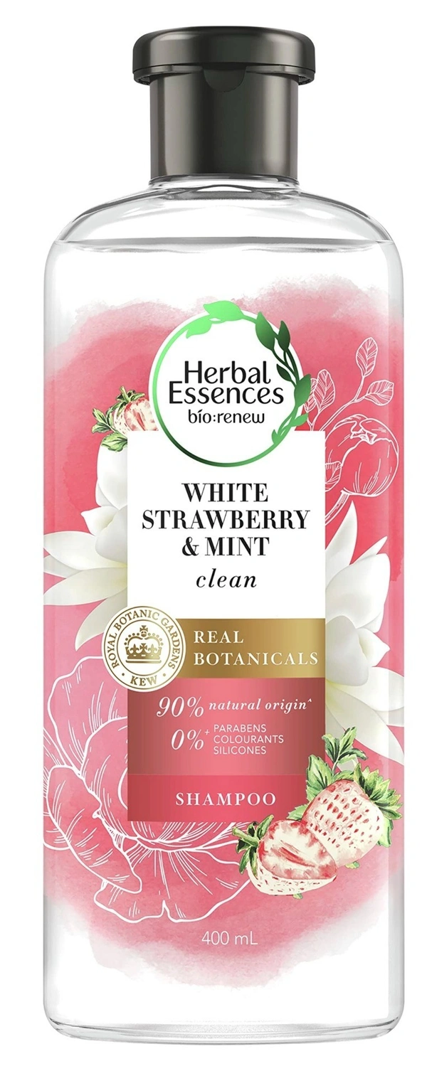 Herbal Essences bio:renew White Strawberry& Sweet Mint Shampoo, 400 ml - 400 ml