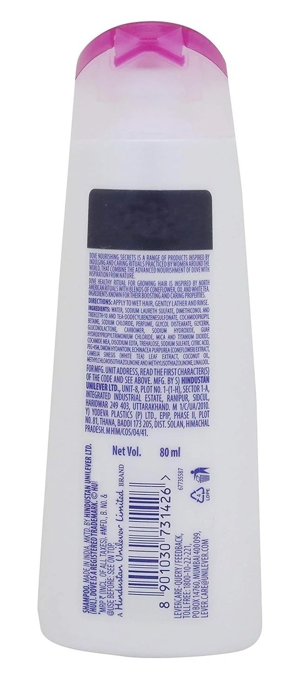 Dove Healthy Ritual For Growing Hair Shampoo, 80 ml - 80 ml