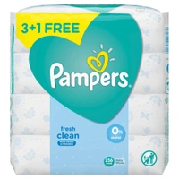 Pampers Fresh Clean Baby Wipes (Buy 3 Packs Get 1), 256 wipes