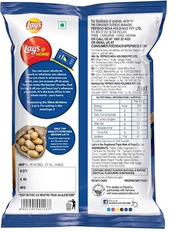Lay's Potato Chips India's Magic Masala, 190g - 190g