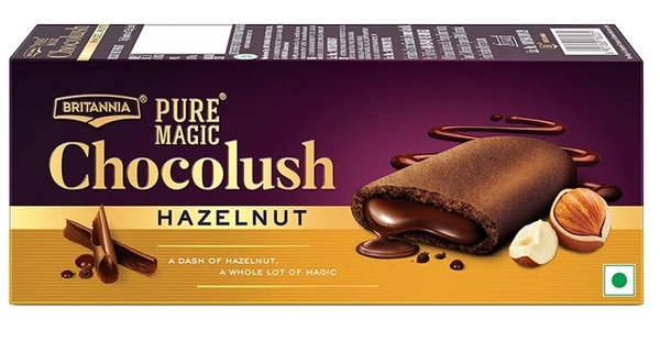 Britannia Pure Magic Chocolush Hazelnut, 75g - 75g