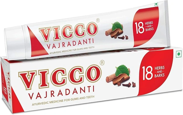 Vicco Vajradanti Ayurvedic Toothpaste Herbs And Barks, 100g - 100g