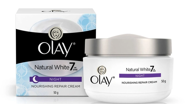 Olay Natural White Night Repair Cream Nourishing, 50g - 50g