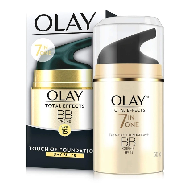 Olay Total Effects 7-In-1 Anti-Ageing BB Day Cream with Touch of Foundation (SPF15,50g) - 50g