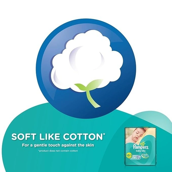 Pampers Baby Dry Newborn Small, 22 Diapers