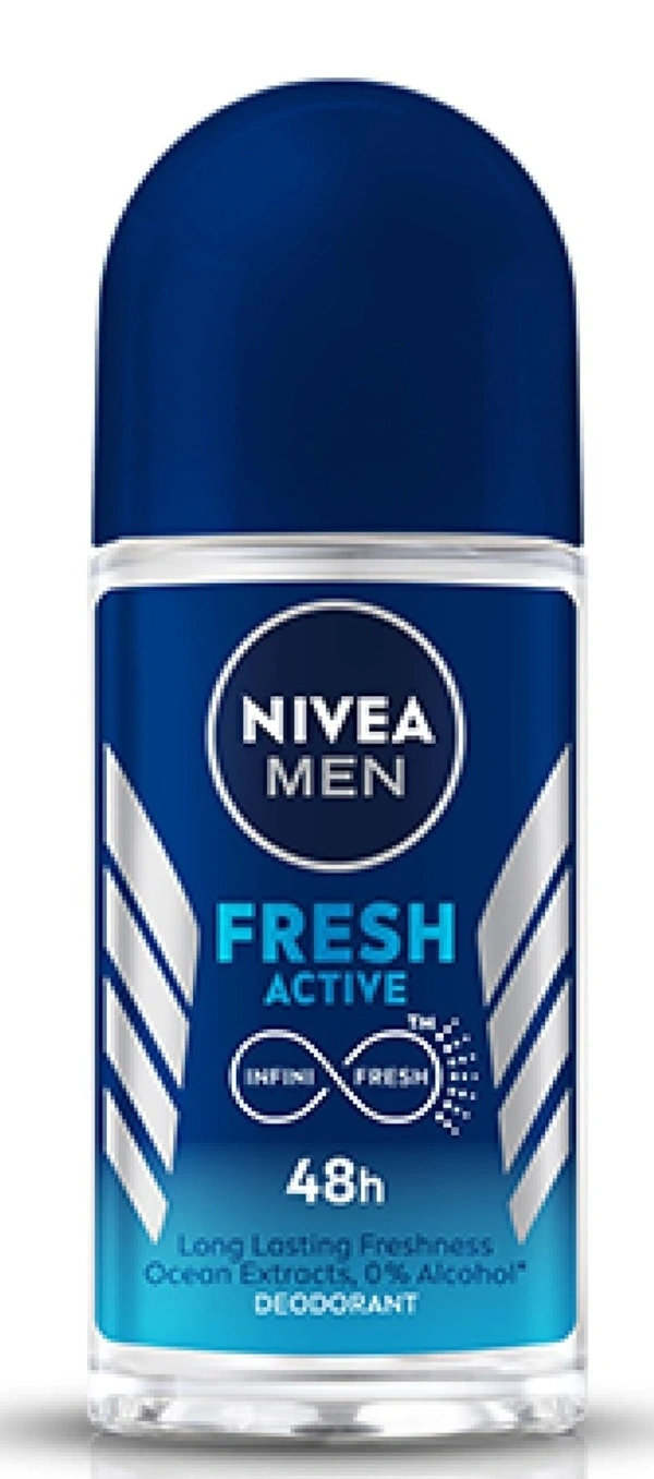 Nivea Men Fresh Active Deodorant, 50ml - 50ml