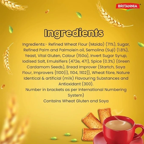 Britannia Toastea Milk Rusk, 200g - 200g