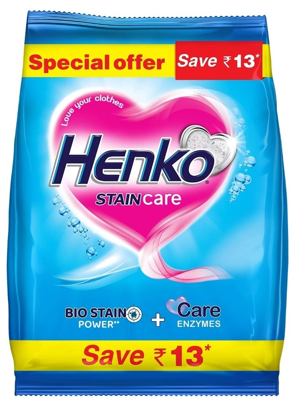 Henko Stain Care Washing Powder, 500g - 500g