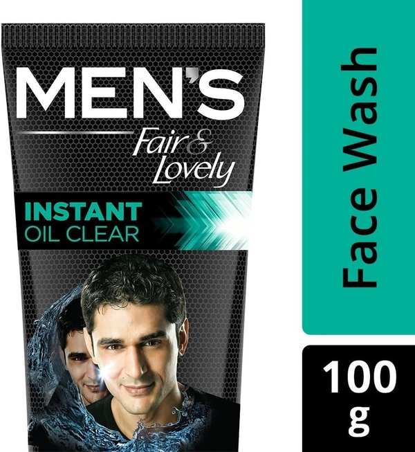 Fair & Lovely Mens Face Wash Instant Oil Clear, 100g - 100g