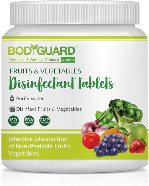 Bodyguard BodyGuard Fruits and Vegetables Disinfectant Tablets, 50 pcs