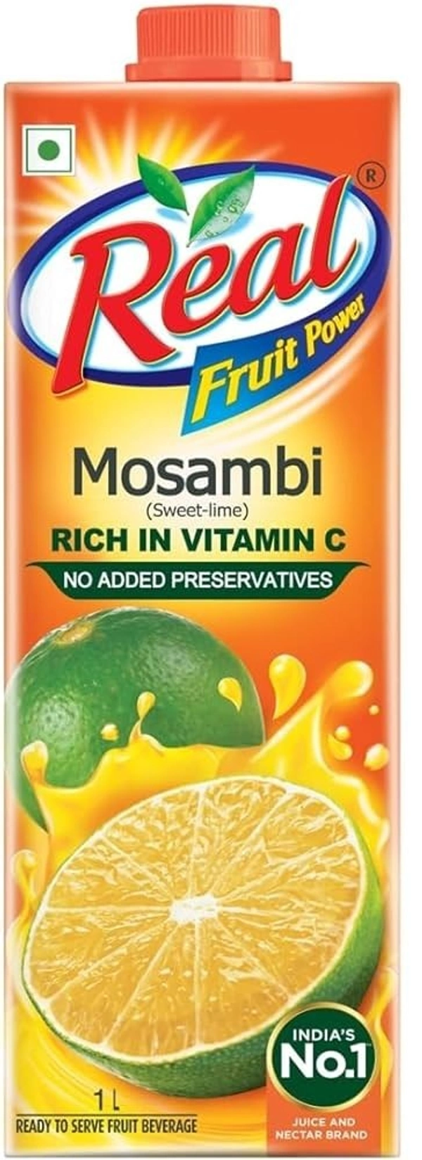 Real Fruit Power Mosambi Juice -1L - 1L