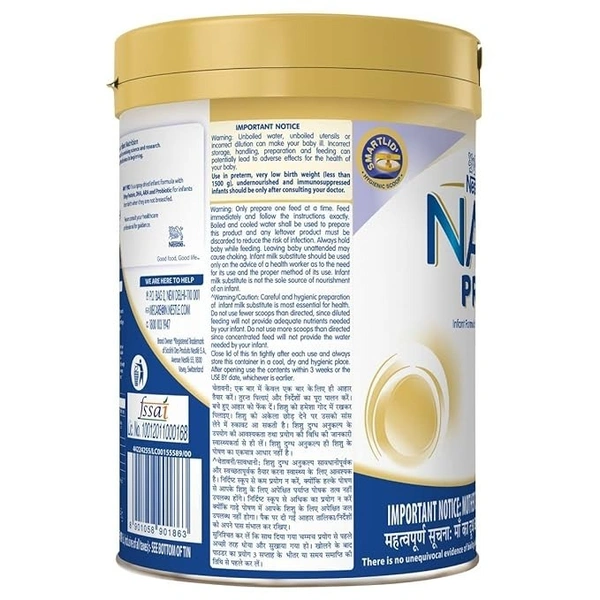 Nestle Nan Pro Infant Formula 1 Tin, 400g - 400g