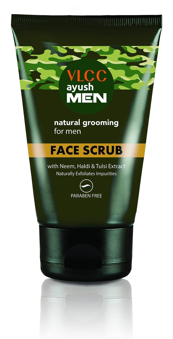 VLCC Ayush Men Face Scrub Natural Grooming, 50g - 50g