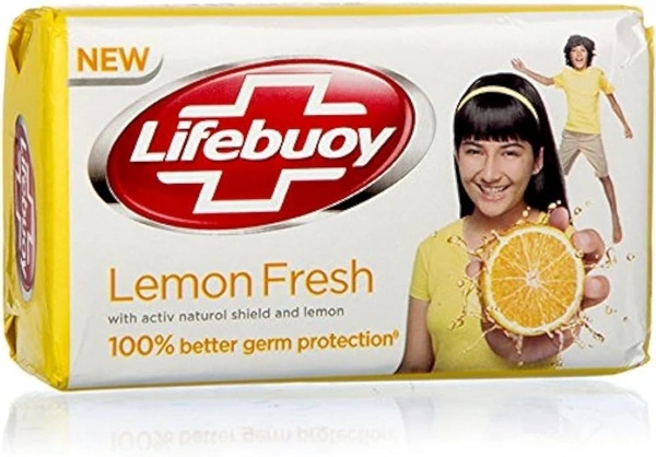 Lifebuoy Bathing Soap Lemon Fresh Germ Protection, 125g - 125g