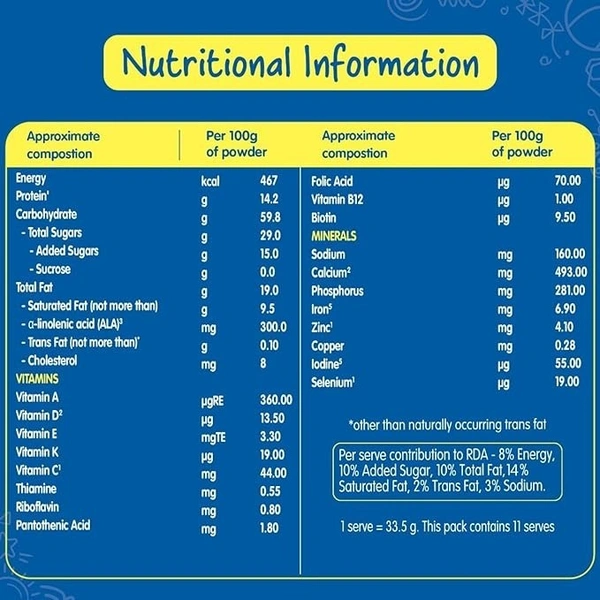 Nestle Lactogrow Nutritious Milk Drink (Baby Food 2-6 Years), 400g - 400g
