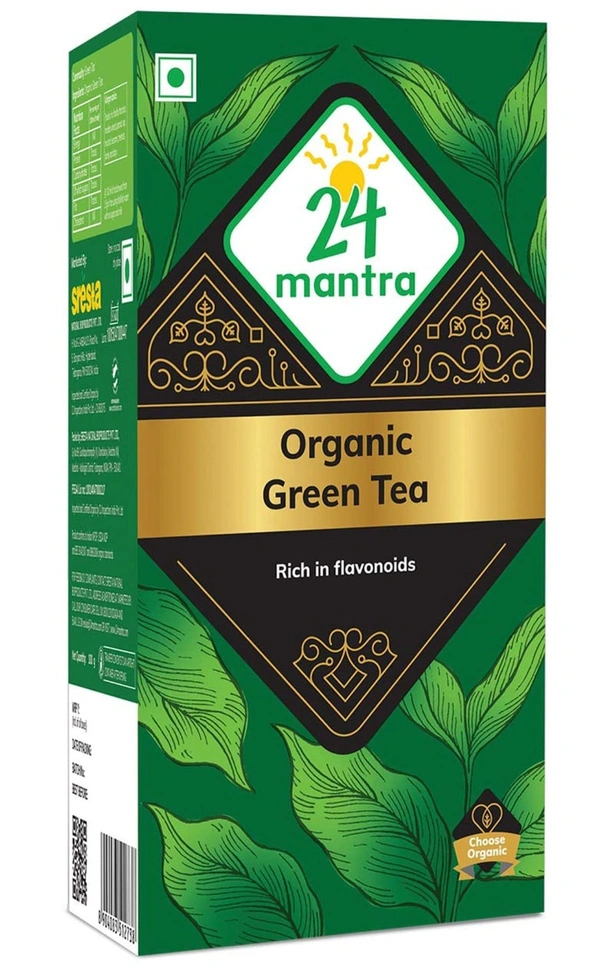 24 Mantra Organic Green Tea Rich In Flavonids 100g - 100g