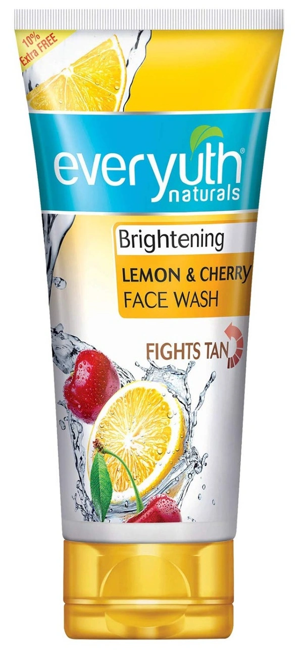 Everyuth Naturals Lemon & Cherry Face Wash, 50g - 50g