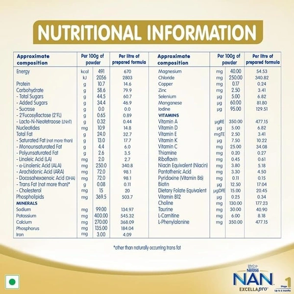 Nestle Nan Excellapro Infant Formula Powder, 400g - 400g